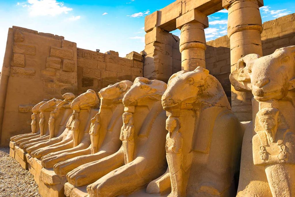 Itinerário do Templo de Karnak Luxor