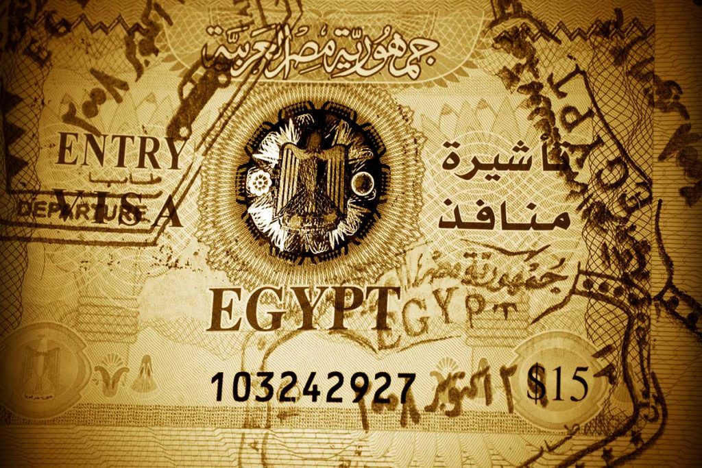 Visto de entrada para o Egipto