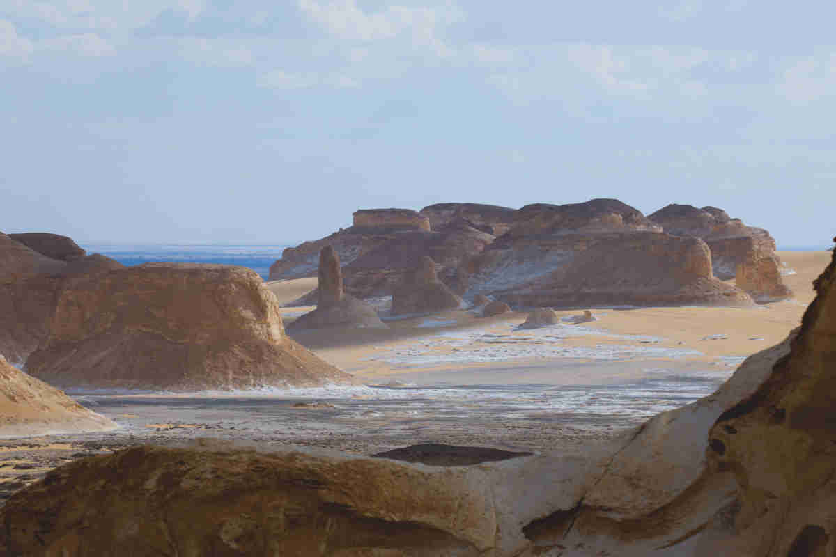 The White Desert in Egypt